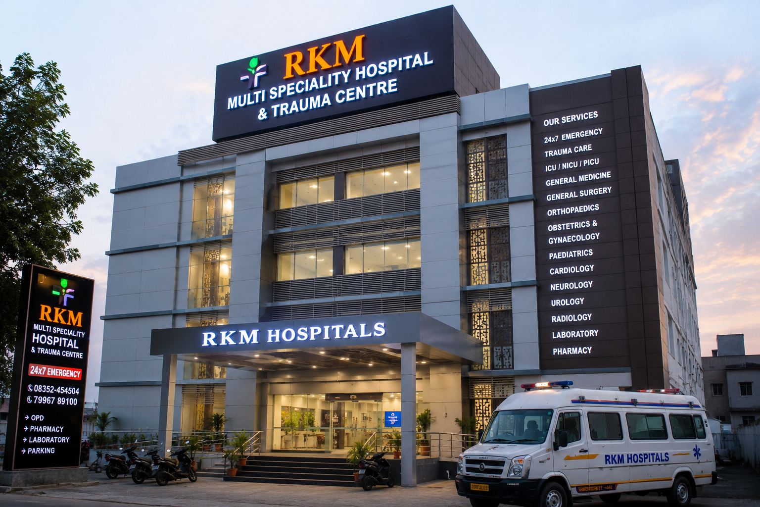 RKM Multi Speciality Hospital & Trauma Centre